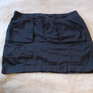 Ild Navy Cotton Miniskirt